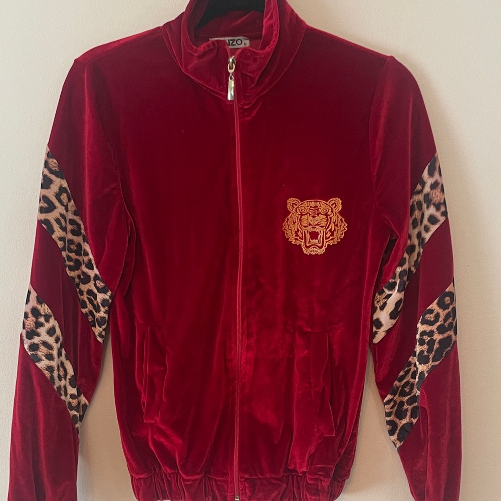 Kenzo Red Velour Jacket